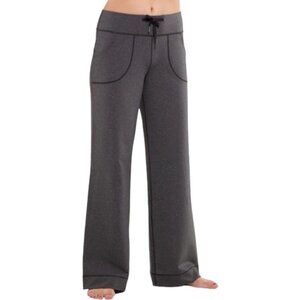 LULULEMON Still Pant Wide Leg Heathered Coal Womens 2